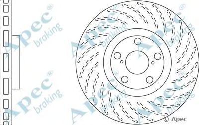 APEC BRAKING dsk2556 -  Тормозной диск